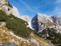 Schneekar im Abstieg