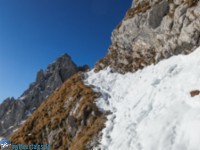 Aufstieg unterhalb der Ellmauer Halt