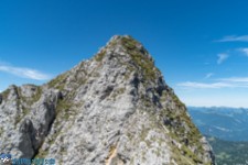 Abstieg von der Kopfkraxen im Rückblick